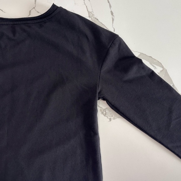 Rock & Republic Women’s Black Studded Twist Knot Hem Sweatshirt Top Size Small - Picture 10 of 15